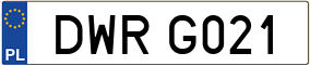 Truck License Plate